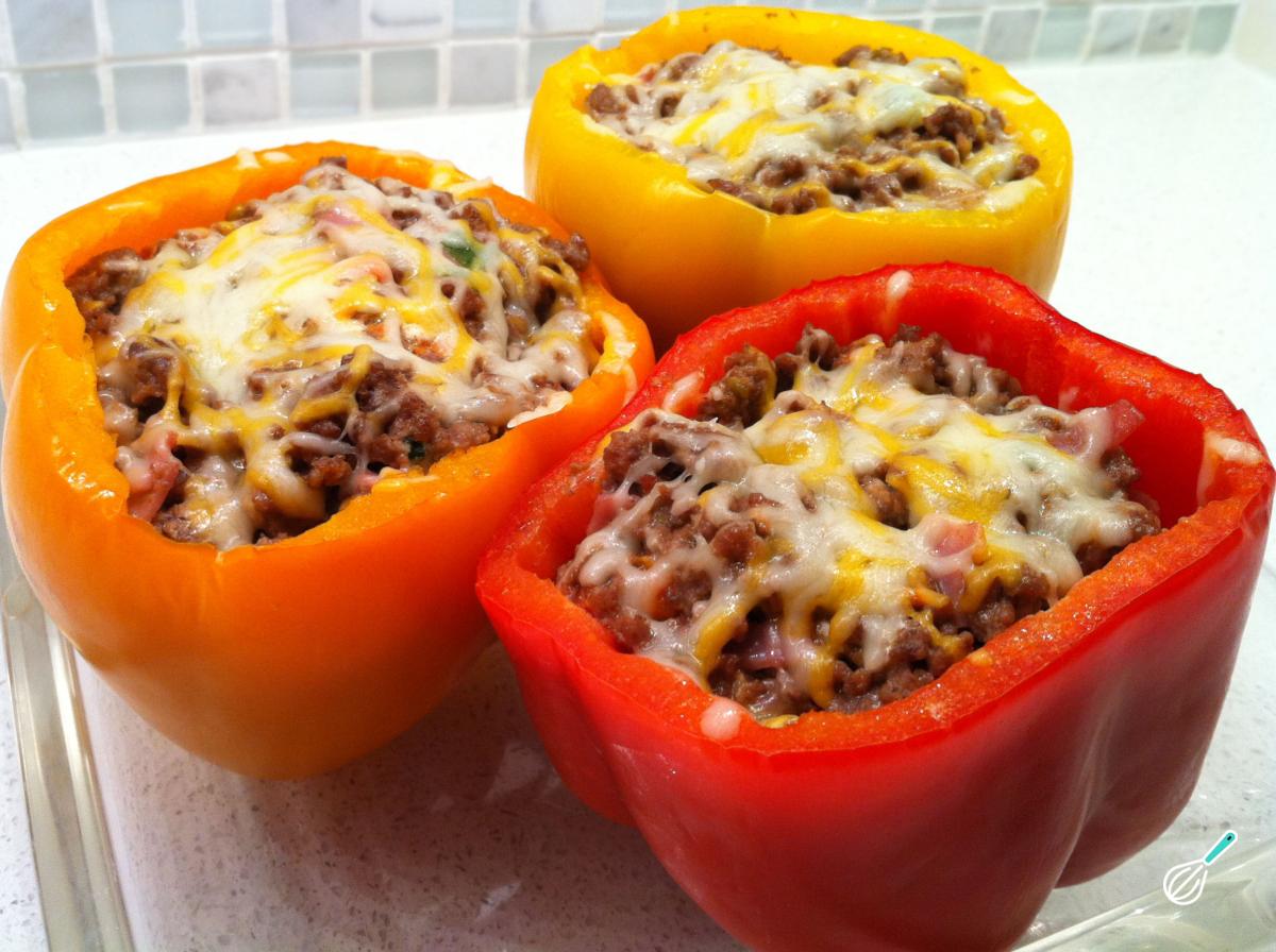 Receita de Pimentão recheado com carne moída