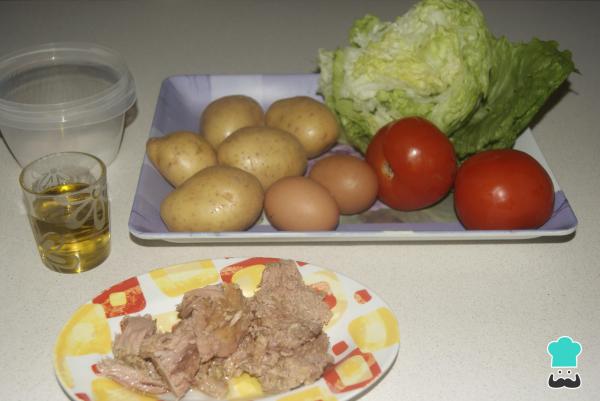 Receita de Salada de batata com ovo - Passo 1