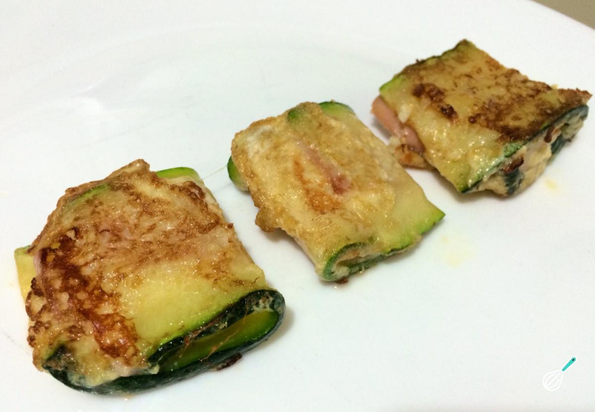 Receita de Abobrinha recheada com presunto e queijo