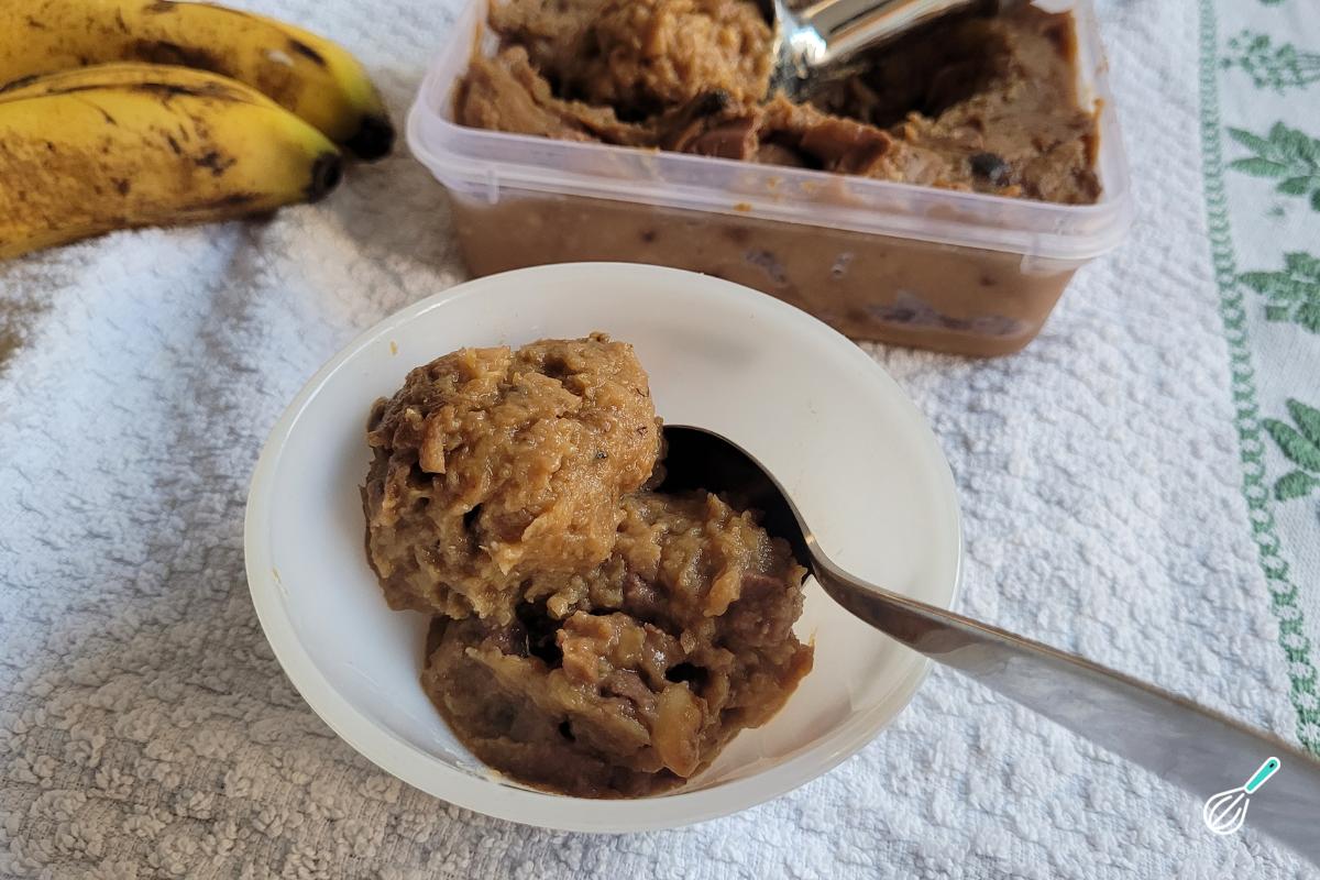 Receita de Sorvete de banana com leite em pó