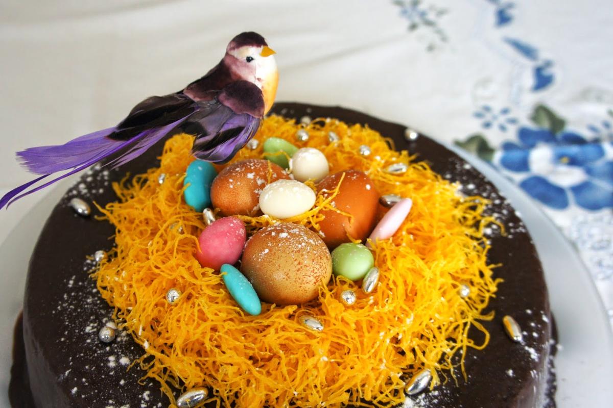 Receita de Bolo ninho de Páscoa