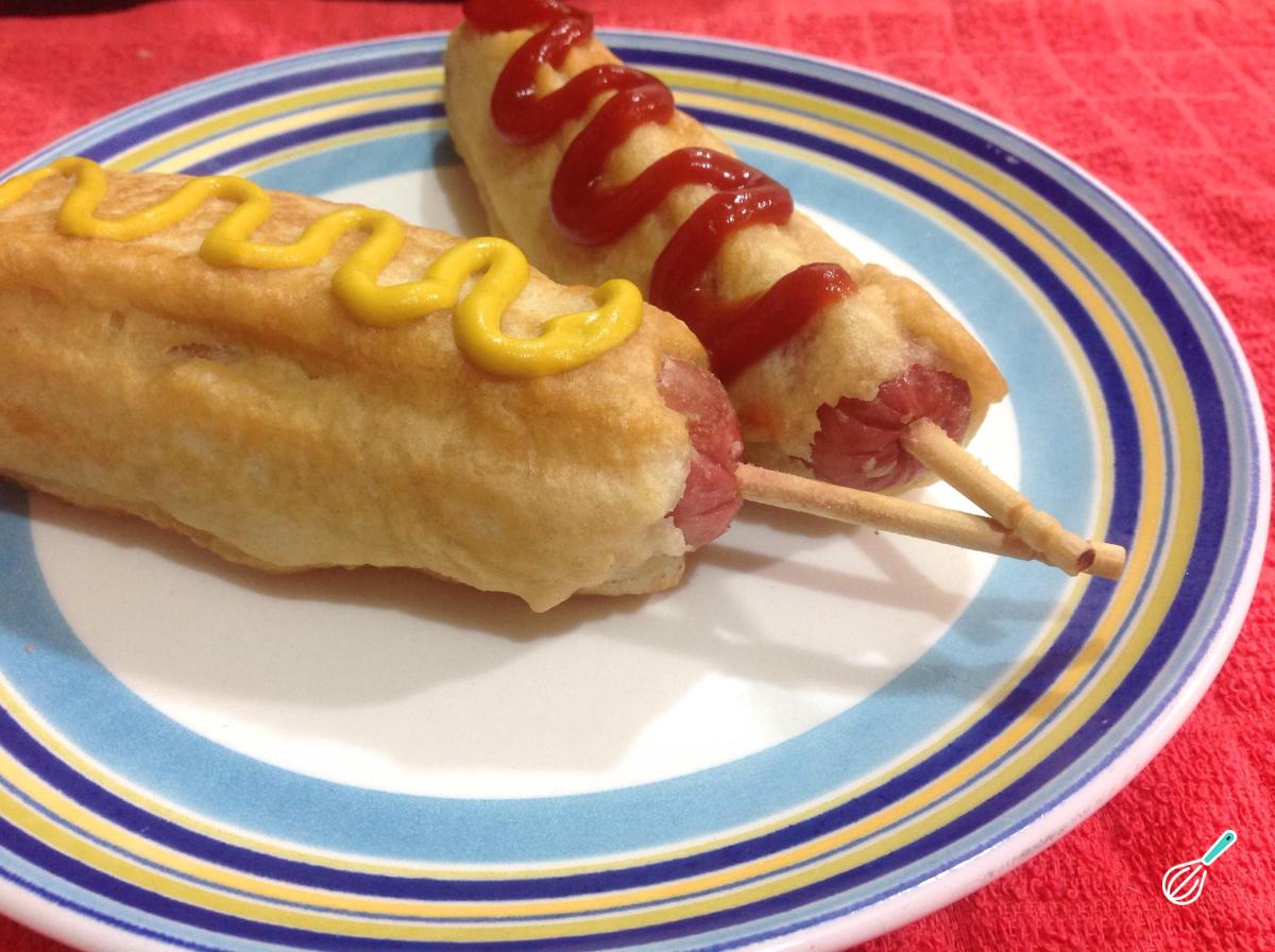 Receita de Espetinho de salsicha e queijo