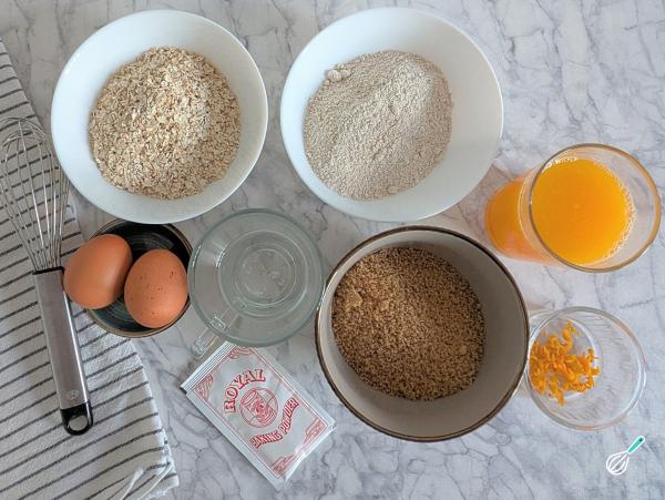 Receita de Bolo de aveia com laranja - Passo 1