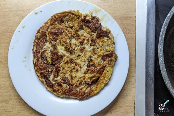 Receita de Omelete de banana - Passo 6