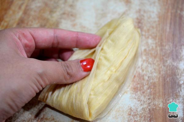 Receita de Tamale de milho light - Passo 4