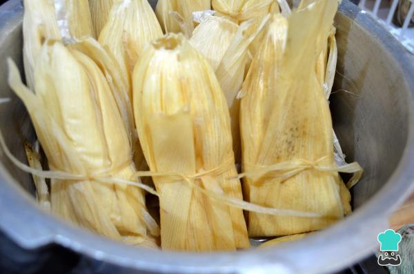 Receita de Tamale de milho light - Passo 6