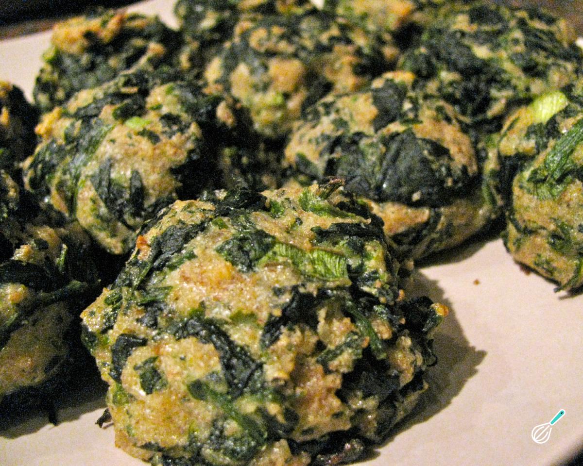 Receita de Bolinho de espinafre e queijo