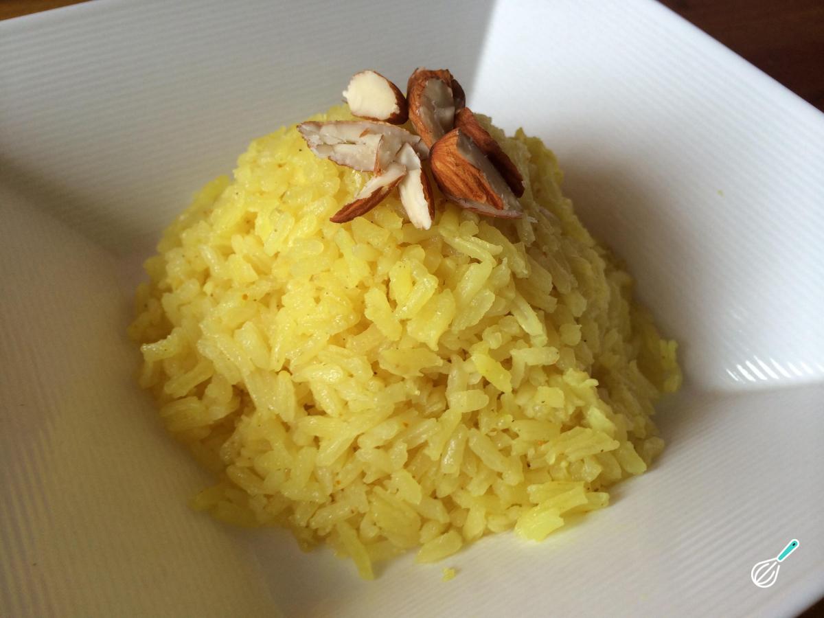 Receita de Arroz com açafrão