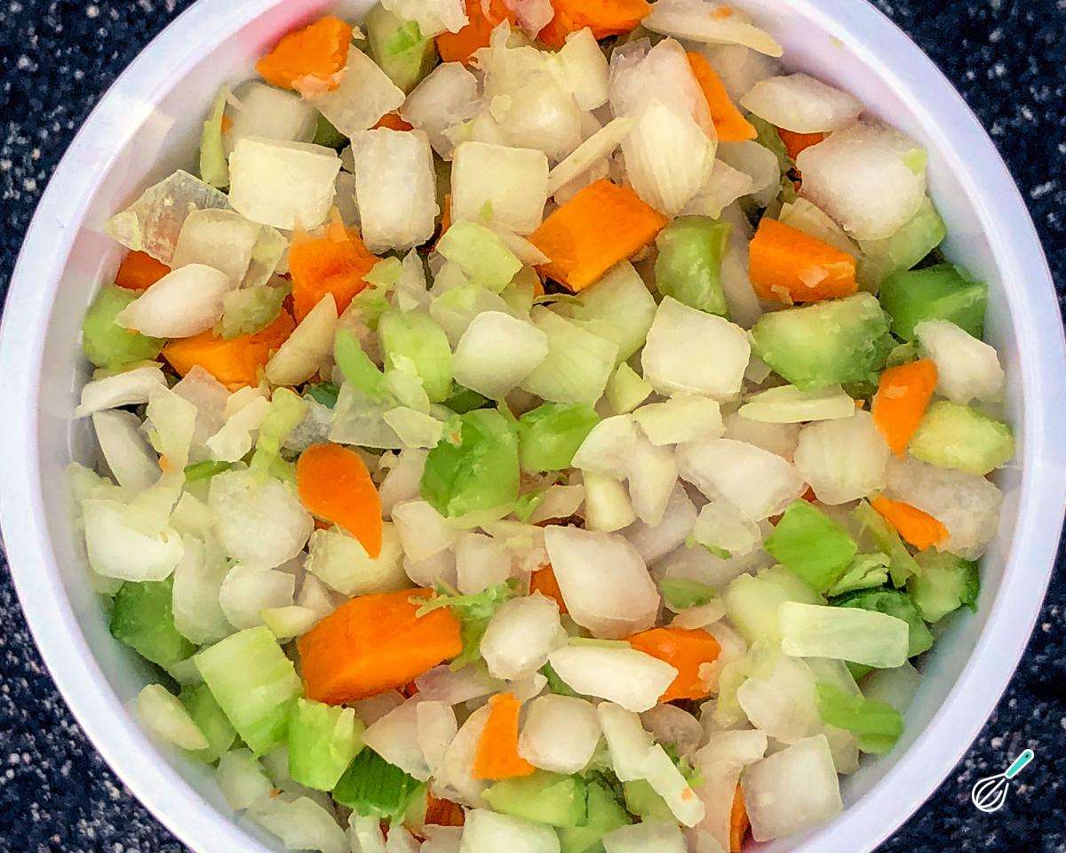 Seleta de legumes congelada