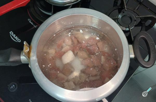 Receita de Baião de dois com carne de sol - Passo 3