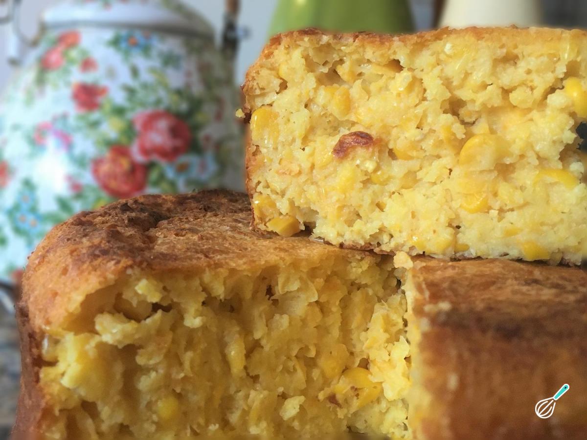 Receita de Bolo de milho verde espiga cremoso
