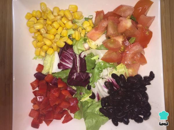 Receita de Salada com pimentão e frango - Passo 5