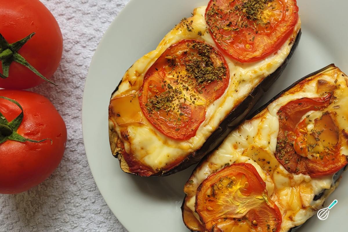 Receita de Berinjela na airfryer com queijo