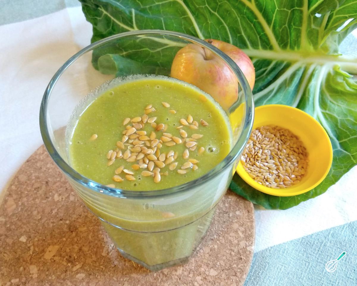 Suco para desinchar a barriga com couve