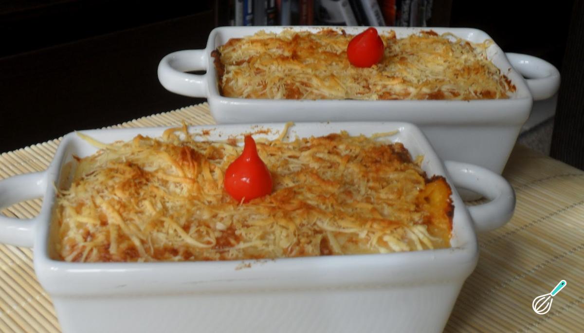 Receita de Escondidinho de frango com batata doce