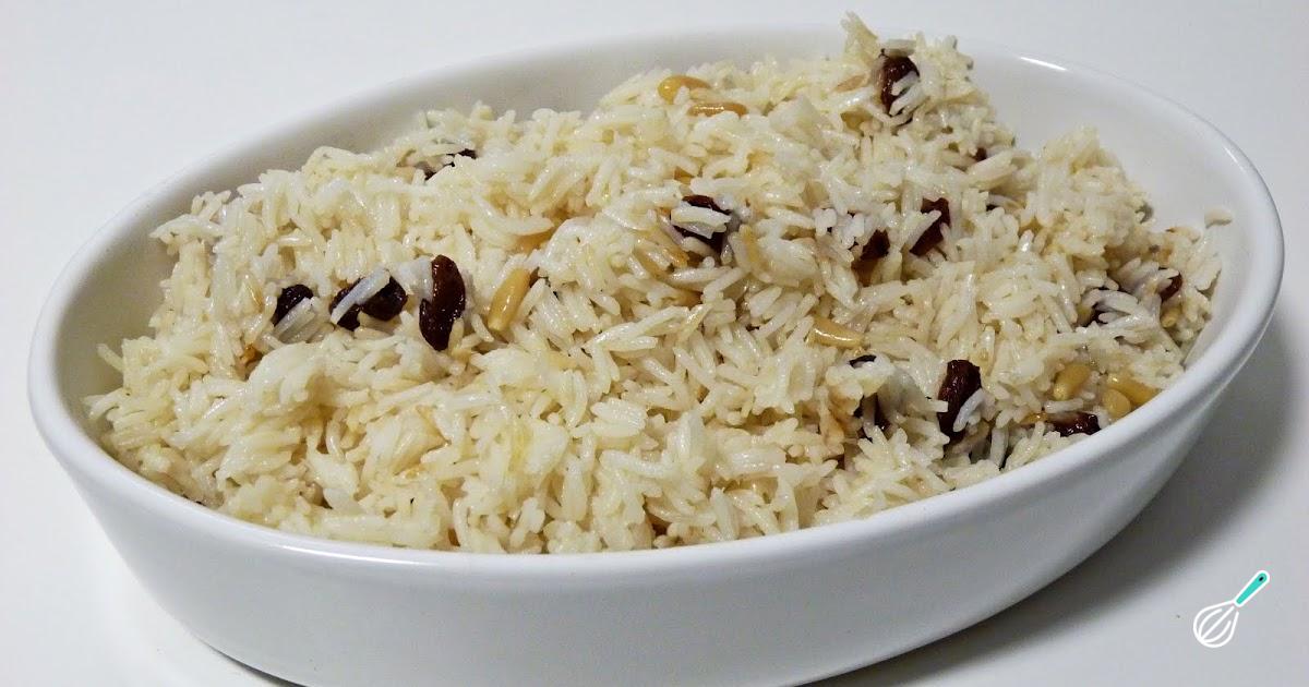 Receita de Arroz de forno com uvas passas