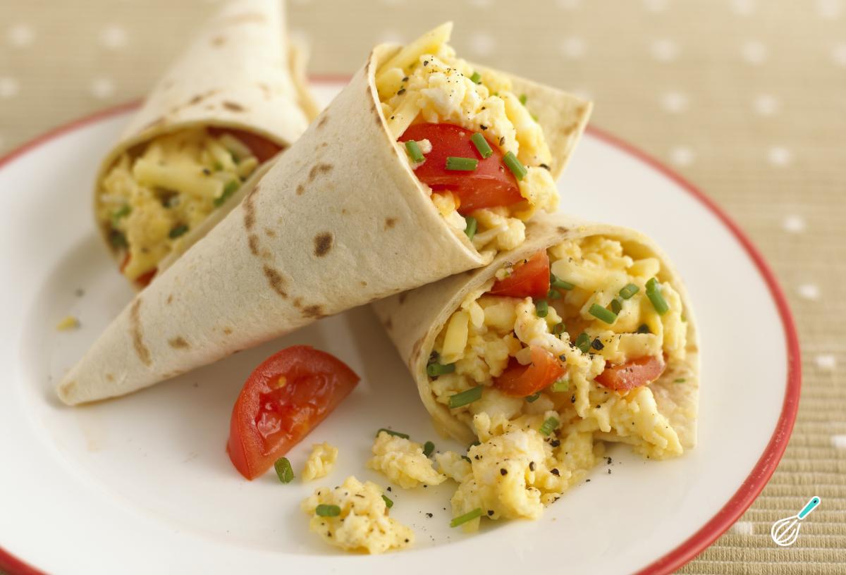 Receita de Enroladinho de ovo mexido