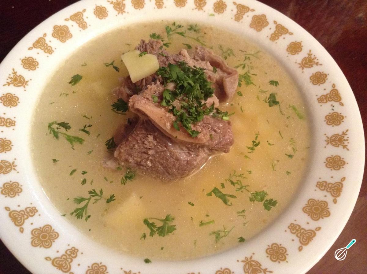 Receita de Caldo de costela com batata