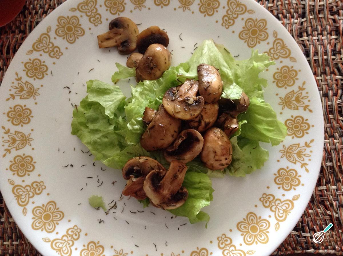 Receita de Cogumelos em vinho tinto