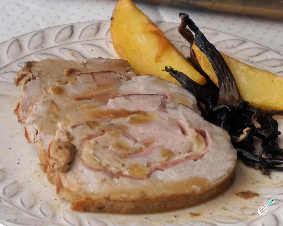 Receita de Lombo recheado de Natal