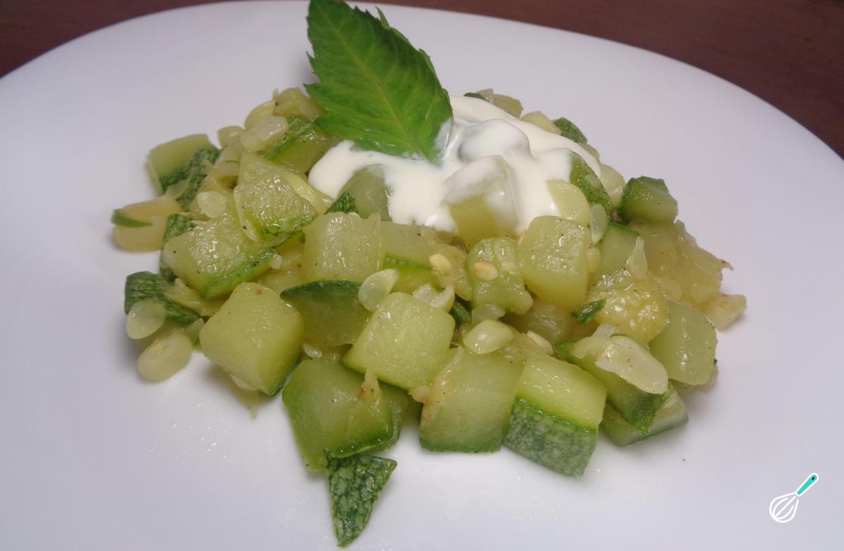 Receita de Abobrinha com creme de leite