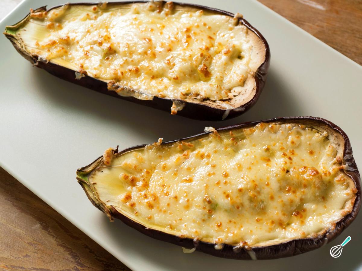 Receita de Berinjela recheada com carne moída