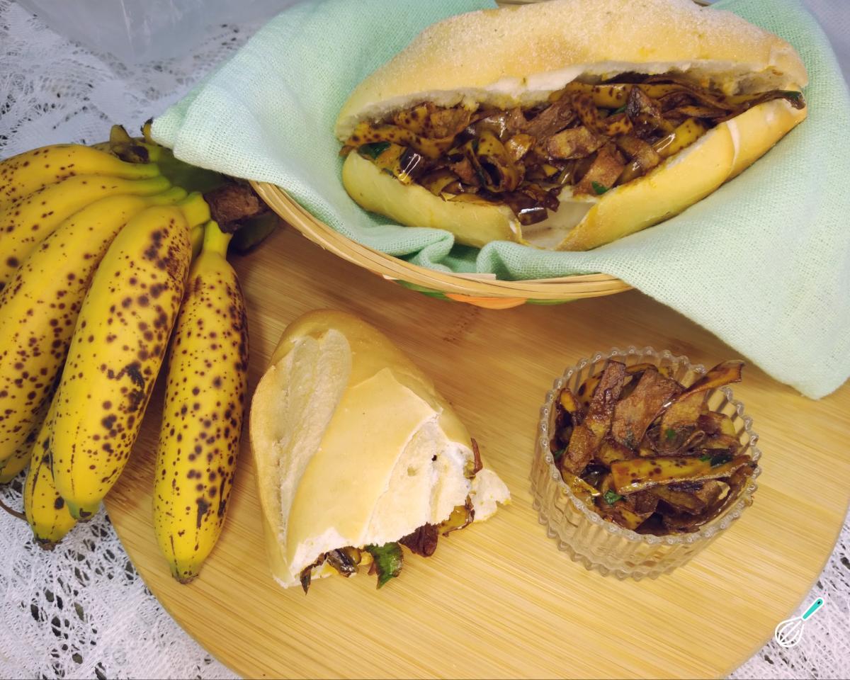 Receita de Carne de casca de banana