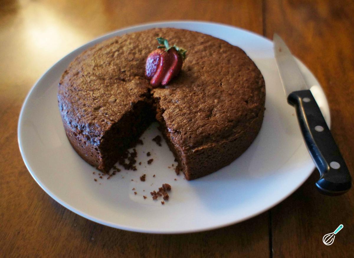 Receita de Bolo de chocolate sem ovo