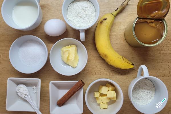 Receita de Cuca de banana com doce de leite - Passo 1