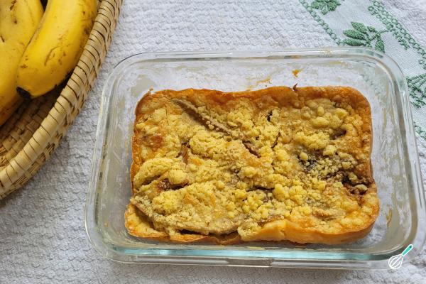 Receita de Cuca de banana com doce de leite - Passo 11