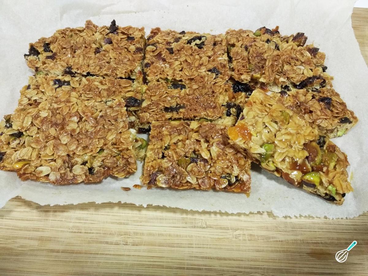 Receita de Barra energética de aveia e frutas