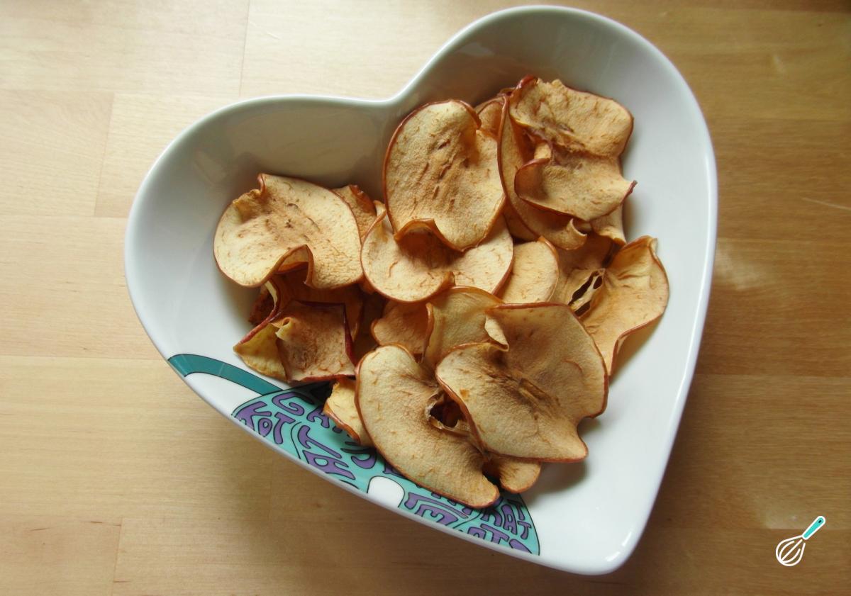 Receita de Chips de maçã com canela