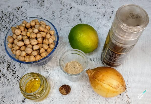 Receita de Purê de grão-de-bico - Passo 1