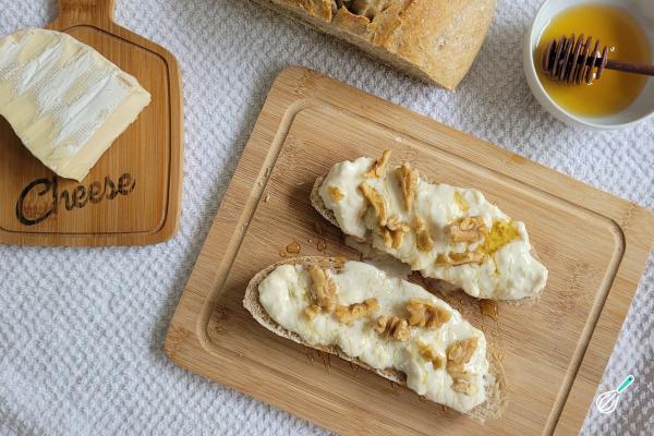 Receita de Queijo brie com mel e castanha - Passo 5