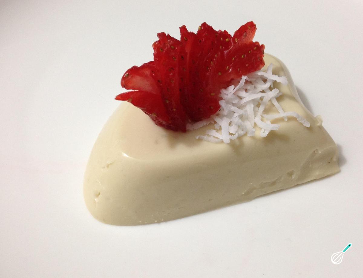 Receita de Panna cotta de coco