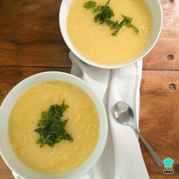 Receita de Caldo de mandioca com couve - Passo 6