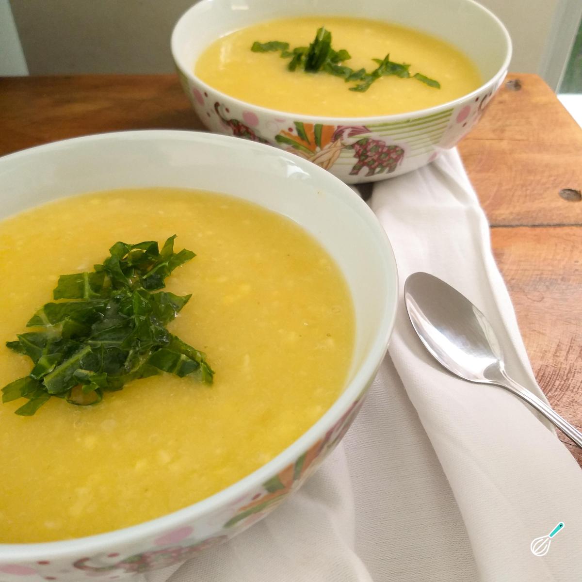 Receita de Caldo de mandioca cremoso