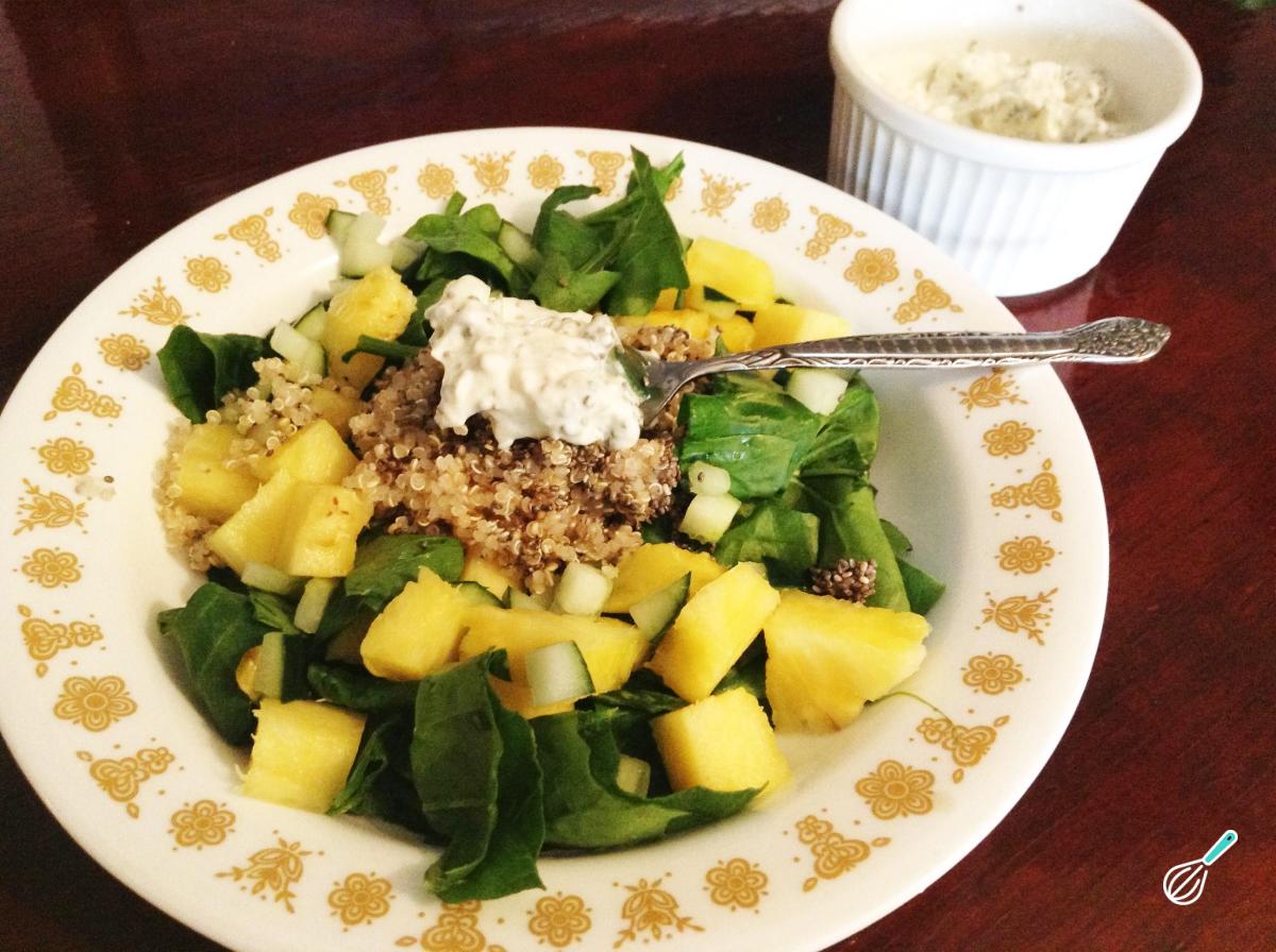 Receita de Molho de iogurte e chia para salada