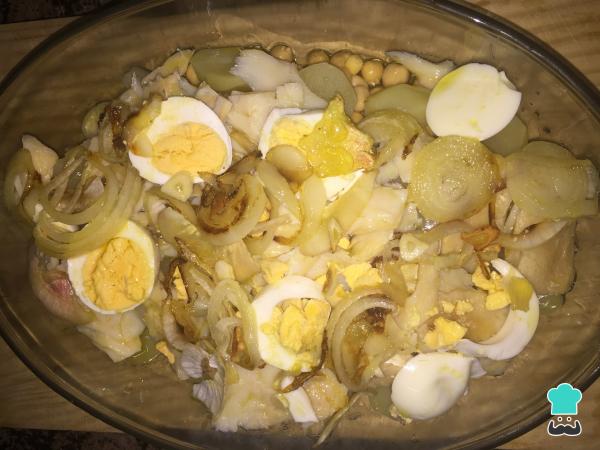 Receita de Grão de bico com bacalhau - Passo 5