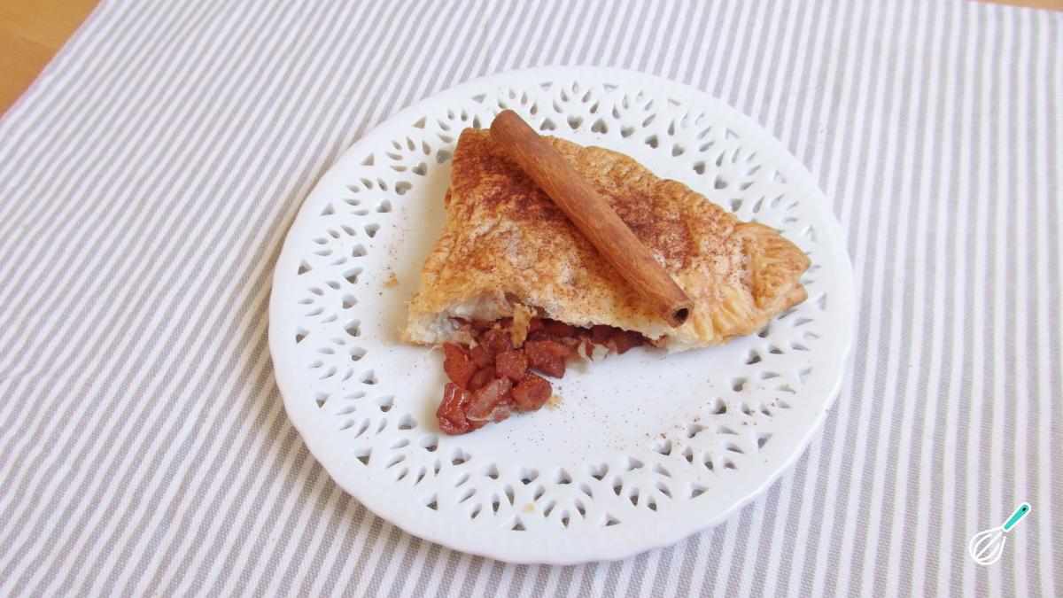 Receita de Folhado de maçã e canela