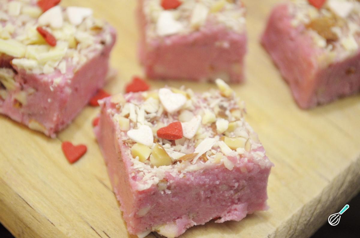Receita de Fudge de morango