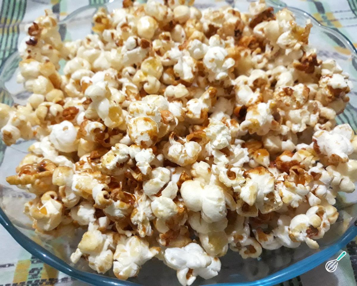 Receita de Pipoca doce fácil de fazer
