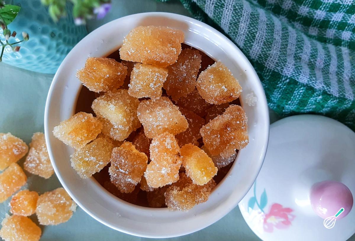 Receita de Como fazer doce de abacaxi em pedaços