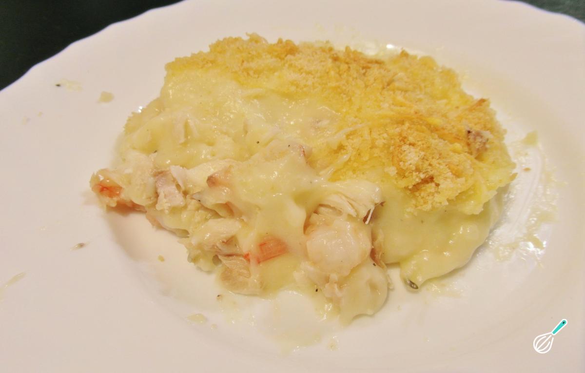 Receita de Escondidinho de peixe e camarão