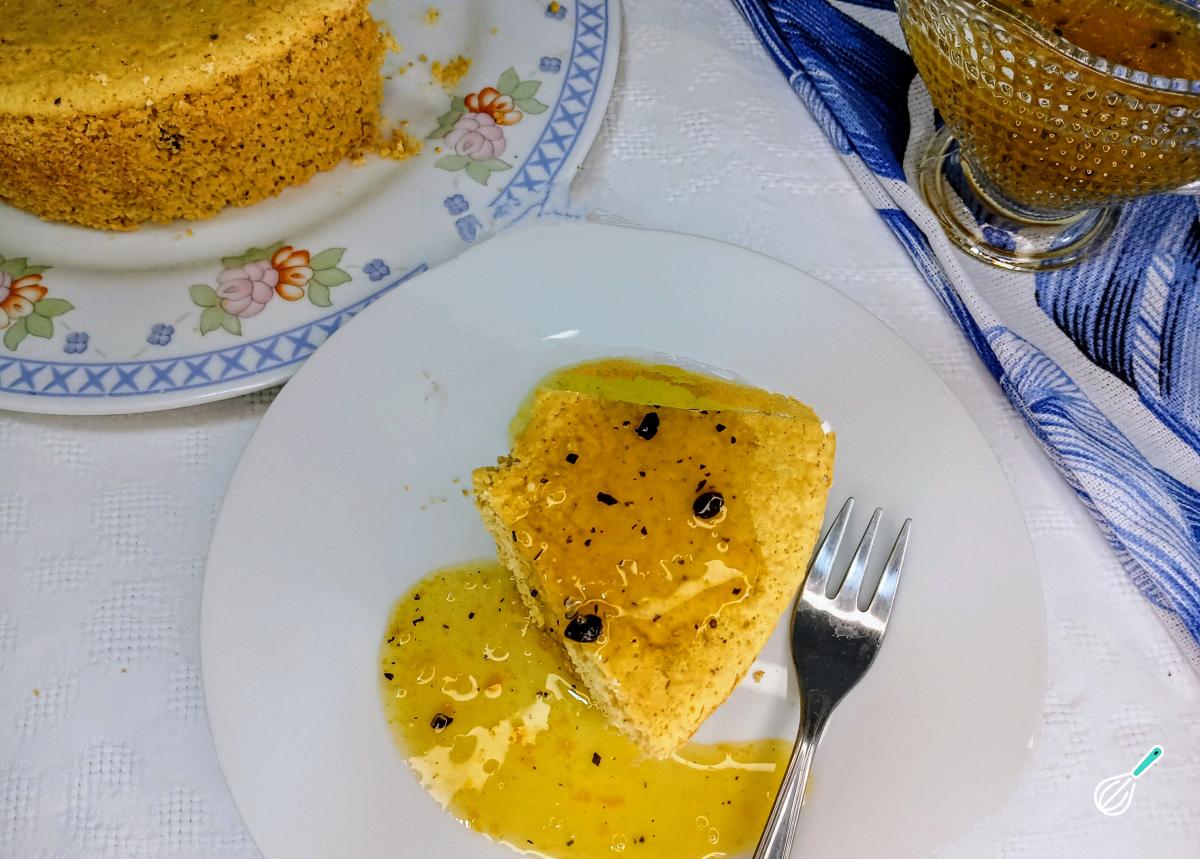 Receita de Bolo fit de maracujá sem glúten e sem lactose