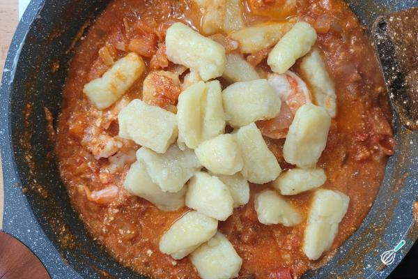 Receita de Nhoque com molho de camarão - Passo 14