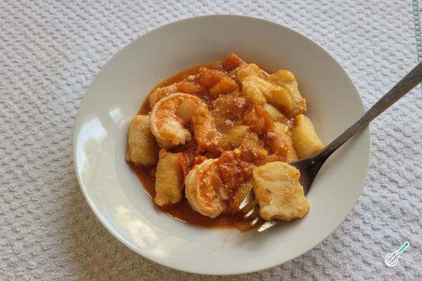 Receita de Nhoque com molho de camarão - Passo 15