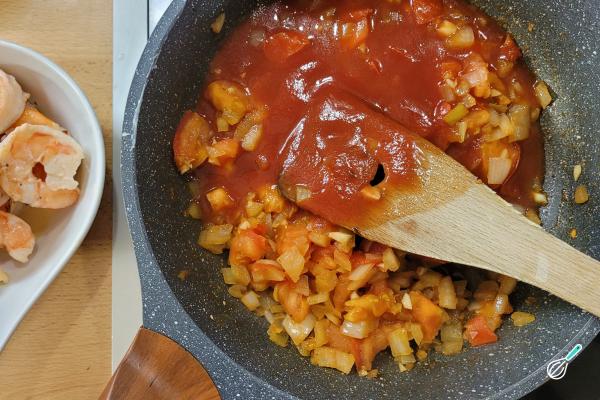 Receita de Nhoque com molho de camarão - Passo 10