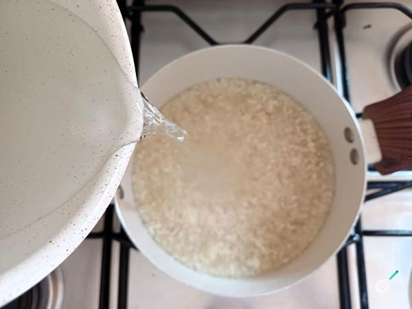 Receita de Arroz com queijo coalho - Passo 4