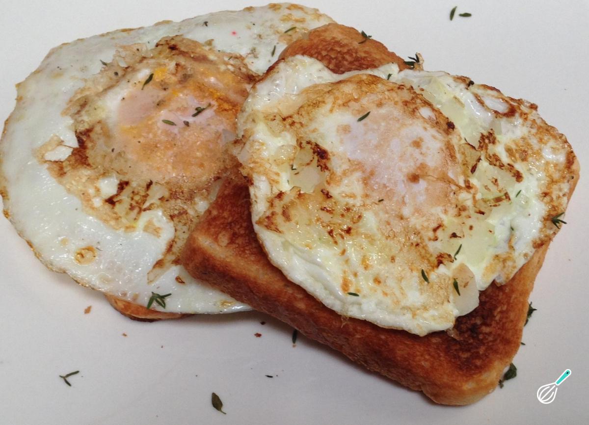 Receita de Deliciosos ovos fritos à americana